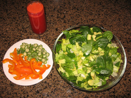 Raw food diet day 16 lunch