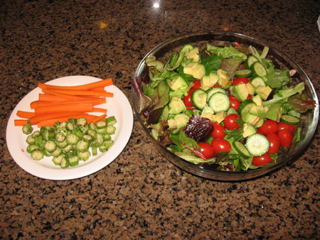 Raw food diet day 21 lunch