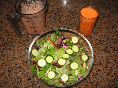 Raw food diet day 22 lunch