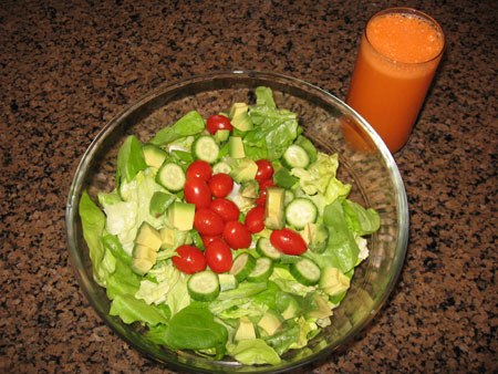 Raw food diet day 26 lunch