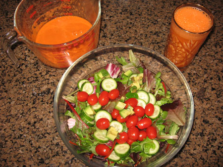 Raw food diet day 30 lunch