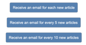 Blog to Email Buttons